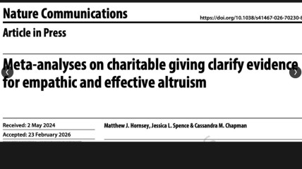 Hoofd versus hart: wat motiveert om te geven?